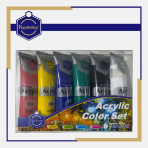 KeepSmiling Acrylic Color Set – 6 Bottles x 30ml